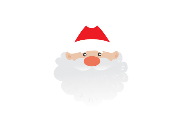 Christmas Cute Santa s Head Vector Illustrations