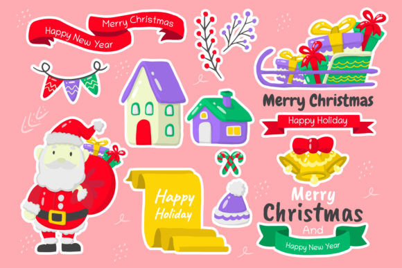Christmas Elements Vol.3: A Festive Graphic Design Asset