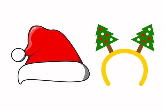 Christmas Hat Accessories Illustrations