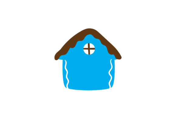 Christmas House Vector Cute Illustrations