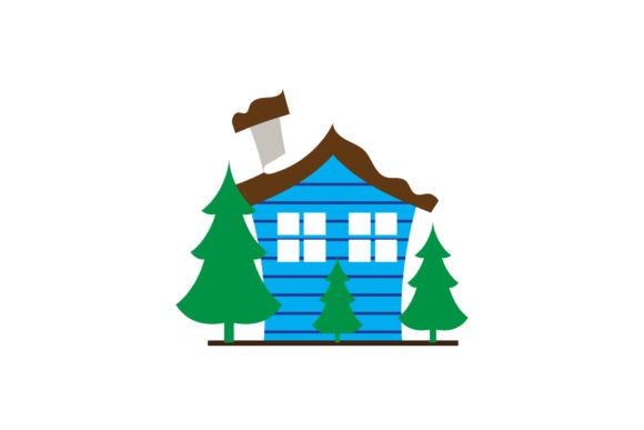 Christmas House Vectors Illustrations