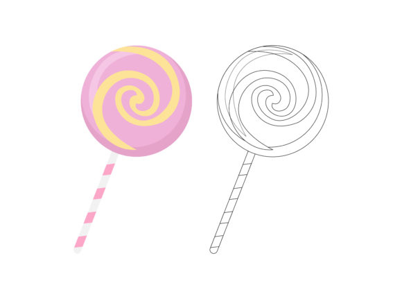 Christmas Lollipop Fill Outline Icon