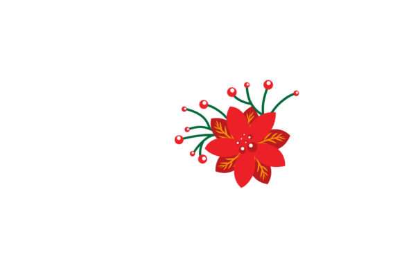 Christmas Mistletoe Flower Vector Illustrations