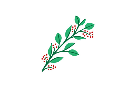 Christmas Mistletoe Illustrations for Seasonal Design
