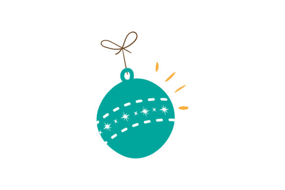 Christmas Tree Ball Ornament Vector Illustrations