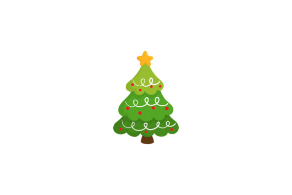 Christmas Tree Vector Cute