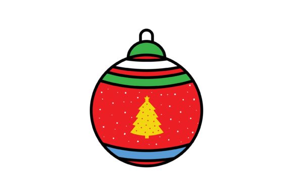Lamp Tree Christmas Icon Illustrations