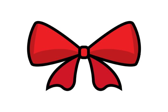 Ribbon Christmas Icon Illustrations